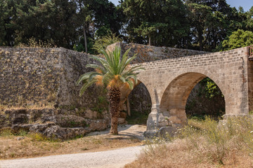 Defensive ditch along the wall of the old town