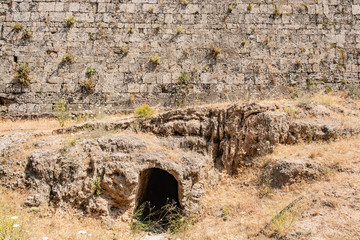 Defensive ditch along the wall of the old town