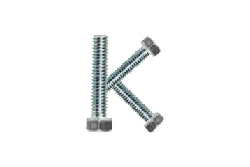 The letter K of the bolts