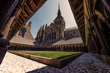 Mont-Saint-Michel abbey in Normandy, France