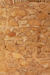 old stone wall of castle