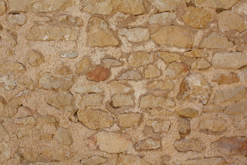 old stone wall of castle