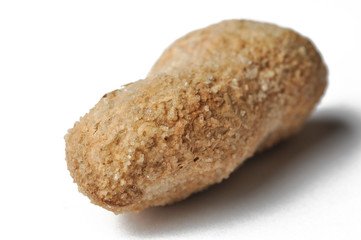 ..Peanuts in the shell isolated on white background. Healthy food