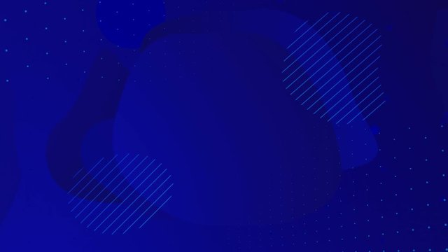 Looped liquid navy blue color animation. Popular modern dark abstract background.  Fluid gradient futuristic shapes motion design.  Posters, presentation backdrop. Perfect for white text frame logo