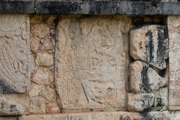 Chichén-Itzá, Yucatan / Mexico - July, 24, 2019: Chichen Itza Archaeological site