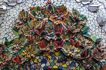 Cancun, Mexico - Lighthouse, fountain, mosaic, beach 