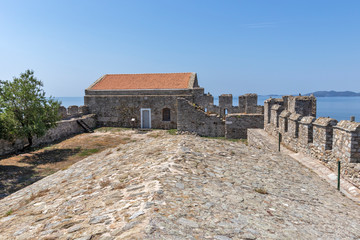Fototapeta na wymiar Fortress in city of Kavala, Greece