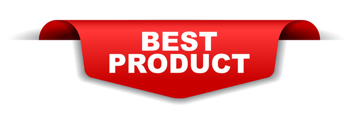 red vector banner best product