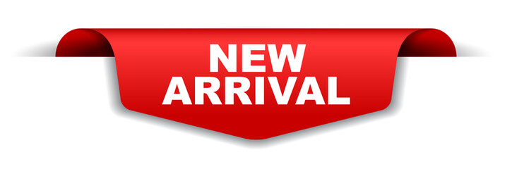 red vector banner new arrival