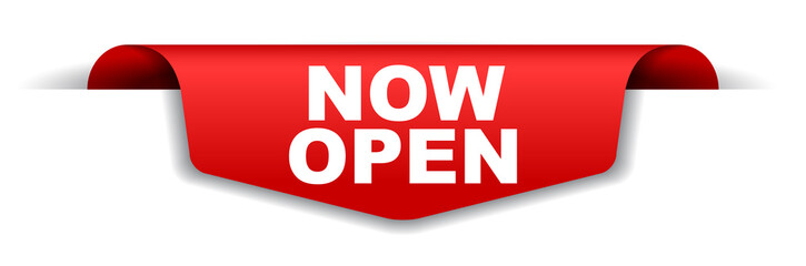 red vector banner now open © Michal Hubka