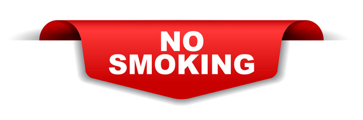 red vector banner no smoking
