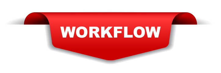 red vector banner workflow