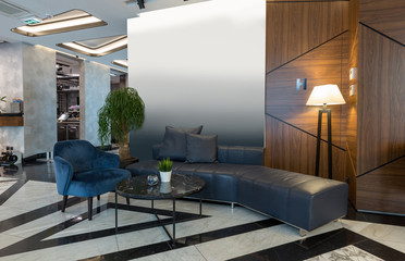 Interior of a modern hotel  lounge cafe bar restaurant