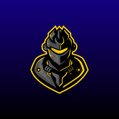 machine warrior esport logo. machine warrior mascot logo. machine warrior vector illustration. modern style