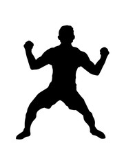 silhouette fußballer siegerpose sixpack nackt verein jubeln gewinner stark muskeln sexy fitness sport training sieger clipart design cool