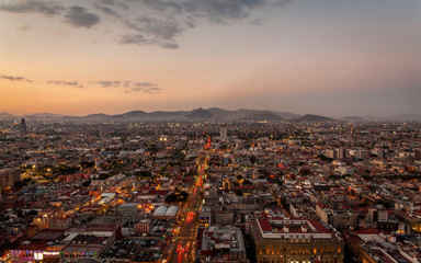 Obraz premium Vue de Mexico du haut de la tour Latino America