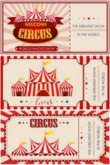 Circus, fun fair, amusement park theme template © blueringmedia