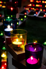 Beautiful colorful candle light for the garden. Ideal for events, parties and birthdays.