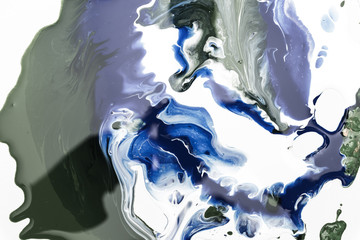 paint water splash on white background, abstract painting texture pattern