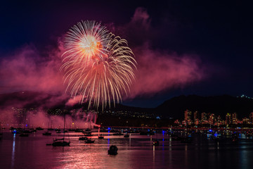 Celebration of Light team India perform fireworks in Vancouver July 27 2019.