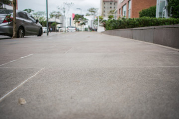 sidewalk street in the city urban