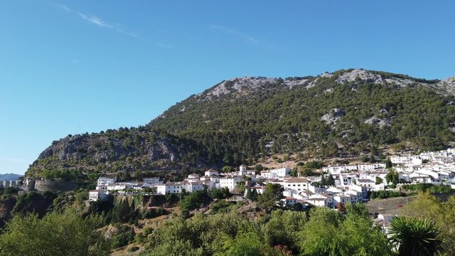 Grazalema, Spanien, Andalusien Panorama Schwenk