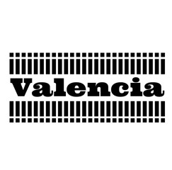VALENCIA stamp on white background