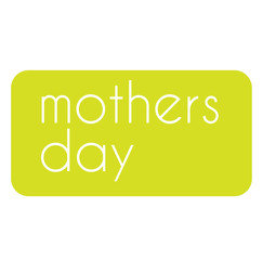 MOTHERS DAY stamp on white background