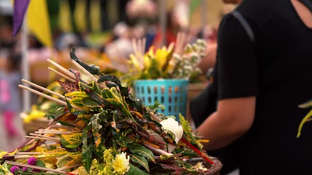 Different flower fo worship to the buddha