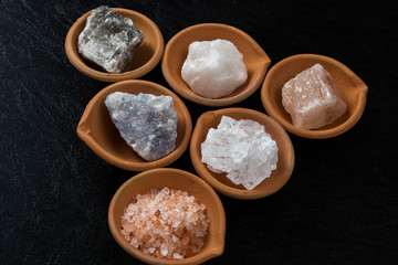 天然岩塩　Large crystals of edible rock salt Minerals