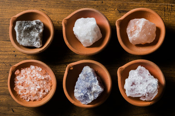 天然岩塩　Large crystals of edible rock salt Minerals