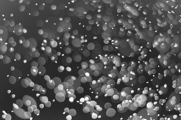 Black Bokeh, Abstract black bokeh circles background, bokeh abstract Christmas and new year theme background,