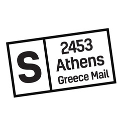 ATHENS, GREECE mail delivery stamp