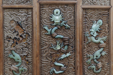 Chinese jade dragon, made hundreds years ago.