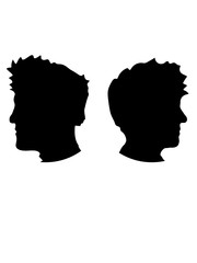 köpfe clipart brüder logo profil kreis rund liebe 2 freunde team paar design cool party crew kerle dudes