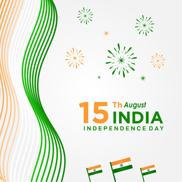 India Independence Day Vector Design Template