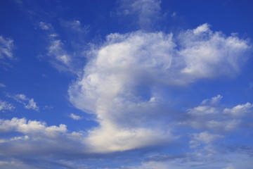 Naklejka na ściany i meble Beautiful morning clouds sky background.