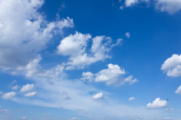 blue sky with white clouds