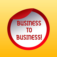 Handwriting text Business To Business. Concept meaning one business makes a commercial deal with another Bottle Packaging Blank Lid Carton Container Easy to Open Foil Seal Cover