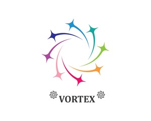 vortex logo icon wave and spiral vector