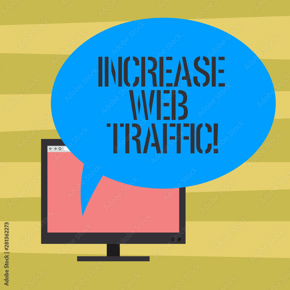 Poster text sign showing increase web traffic. conceptual photo boost the amount of data transmitted by sit