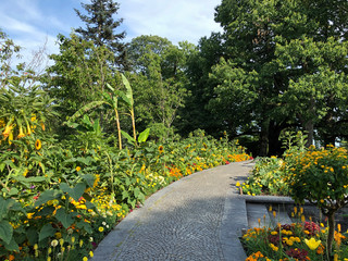 Fountain Arena or Brunnenarena (Flower Island Mainau on the Lake Constance or Die Blumeninsel im...