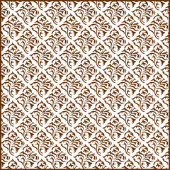 Abstract decorative wooden textured geometric mosaic background. Seamless pattern. Vector.
