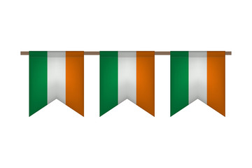 Ireland flag garland