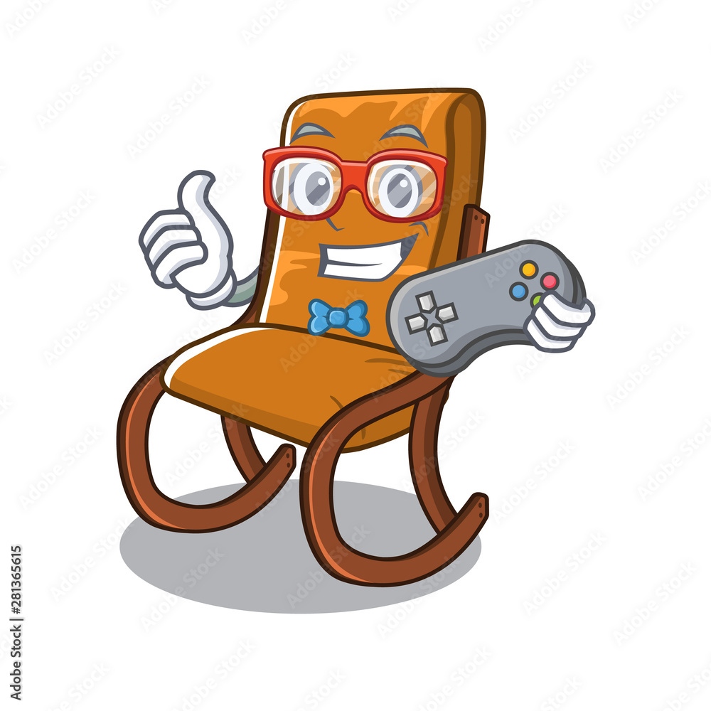 Canvas Prints Gamer rocking chair in the cartoon shape