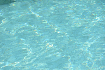 Water surface in a swimming pool. Blurred abstract background