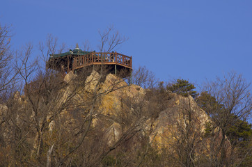 old pavilion on the rock