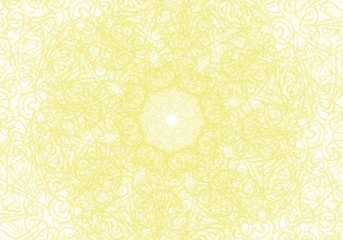 yellow hand drawn floral vintage ornament tapestry background pattern  