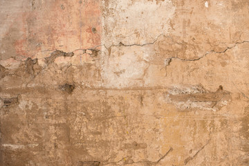 The cracked stucco texture