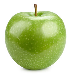 Green apples isolated on white